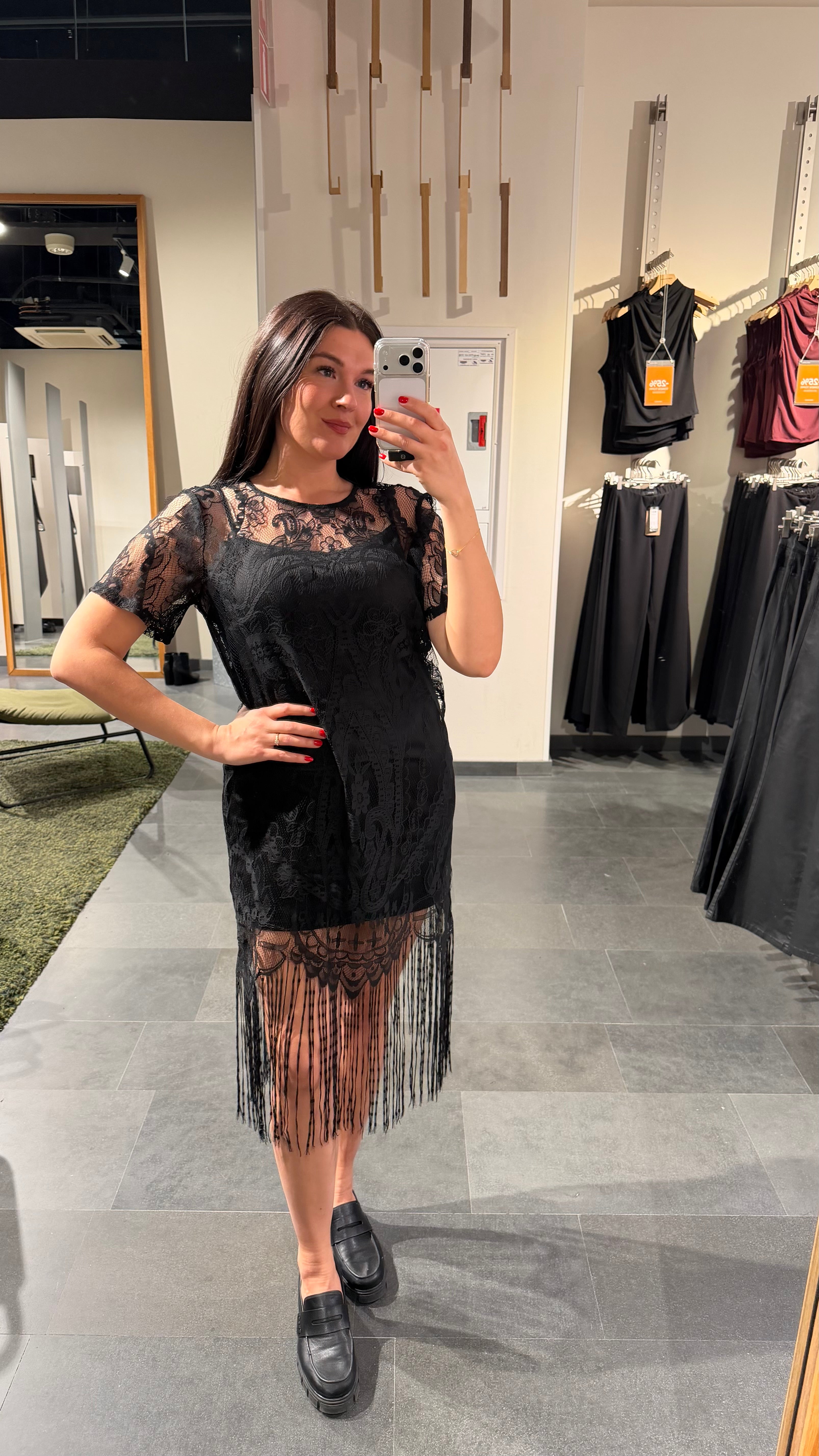 PCCLAIR Short Dress - Black